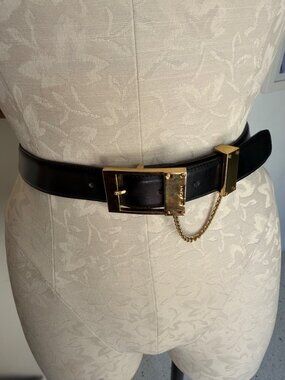 St. John | Accessories | Vintage St John Gold Tone Black 